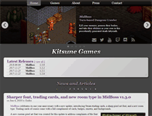 Tablet Screenshot of kitsunegames.com